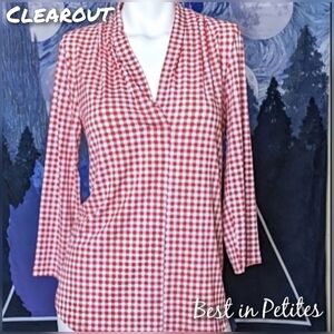 HP🥳🆕Charter Club checkered blouse